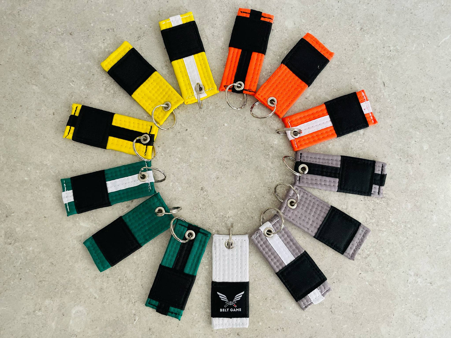 Kids Belt Keychains - SOLID Colours
